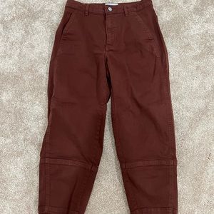 Everlane the utility barrel pant rosewood size 10